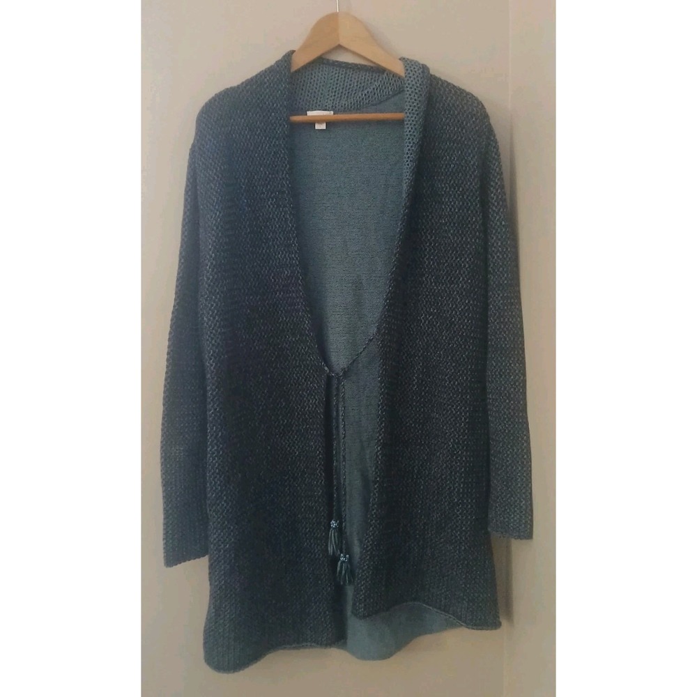 J. Jill Wool Blend Open Cardigan Sweater